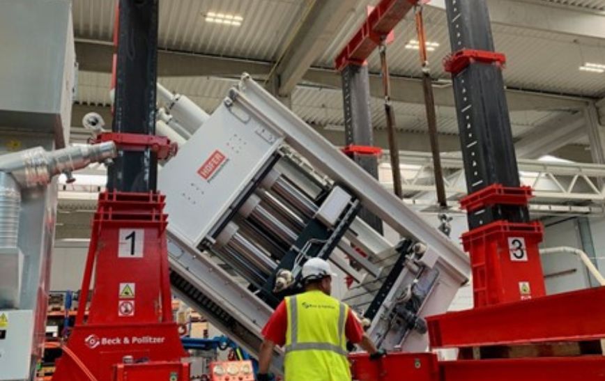 Press installation By Beck & Pollitzer