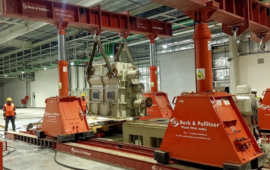 Belt manufacturing line installation