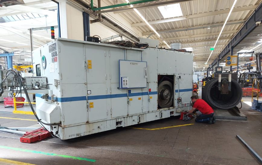 Internal press relocation in Homberg