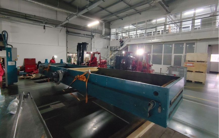 Laminating machine relocation