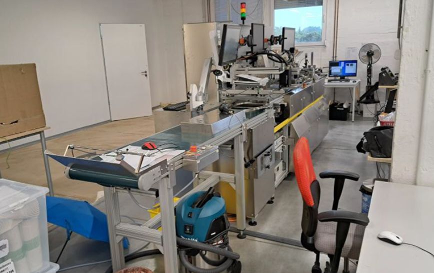 Relocation of sensitive pharma printing machines relocation