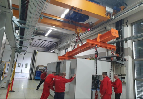 Industrial moving services
