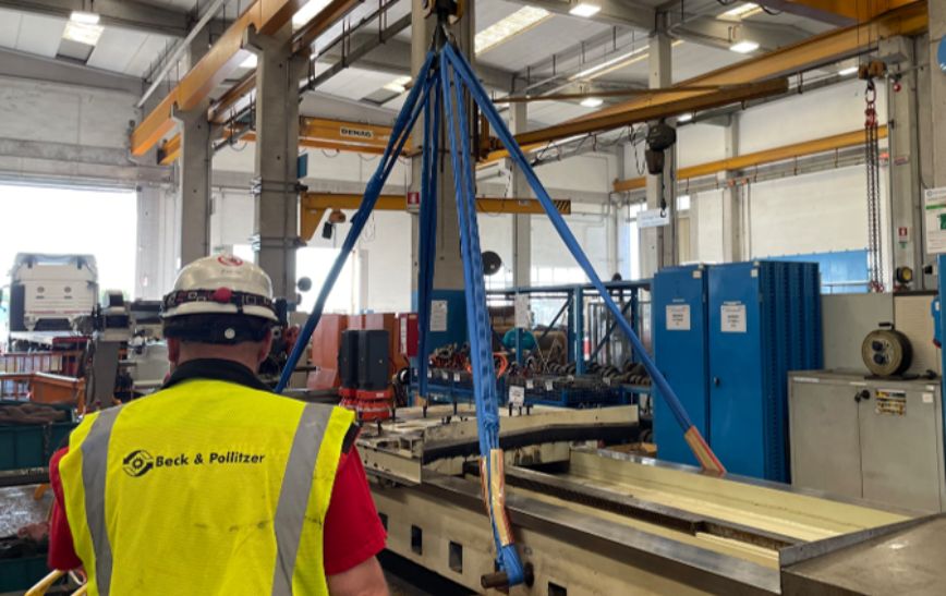 Relocation of production machinery in Italy