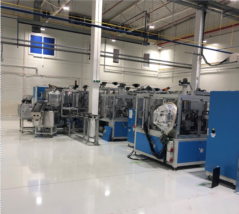 Relocation of production line from UK to Slovakia